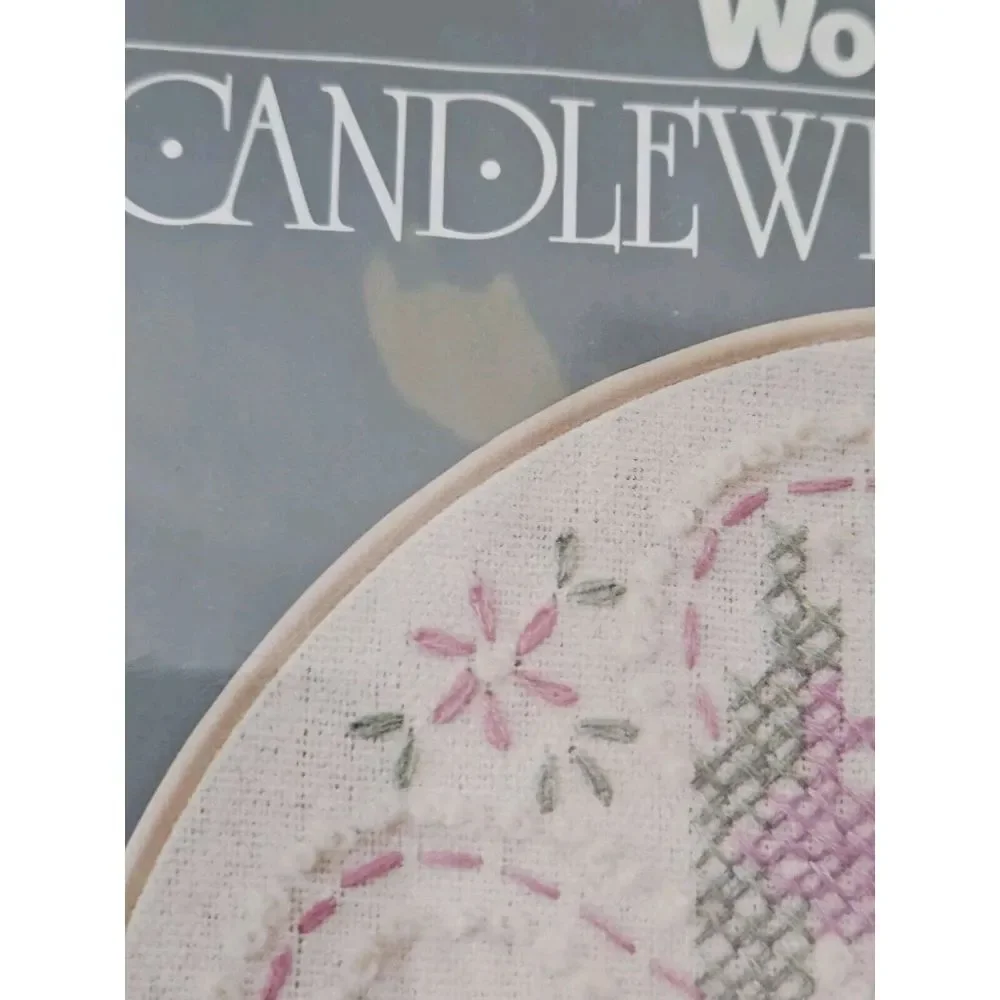 Vintage‎ WonderArt NeedleCraft Candlewick Cassics Kit 5911 Morning Glory *READ*